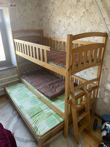 купить двухъярусную кровать для подростков: Двухъярусная кровать, Для девочки, Для мальчика, Б/у