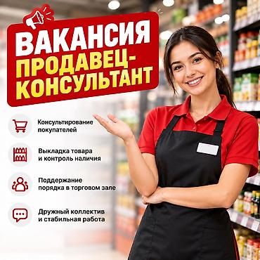Требуется Продавец-консультант в Продуктовый магазин, График: Шестидневка, % от продаж, Полный рабочий день