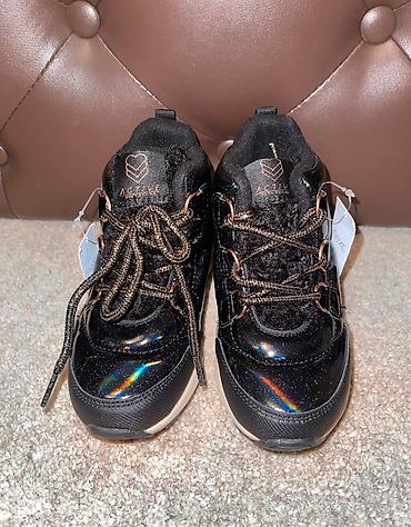 Детская обувь: Next серые и черно розовые ботинки Новые Серые Размеры — 8