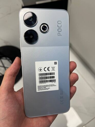 Poco: Poco M6, Б/у, 256 ГБ, цвет - Белый, 1 SIM, 2 SIM, eSIM