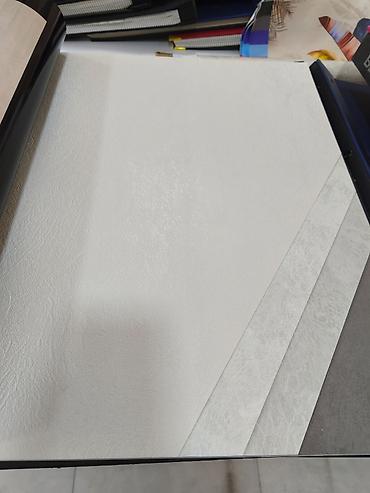 trafaret nədir: Ağ rəng palitrası olan dekorativ divar kağızı kataloqu - Zərif — 1