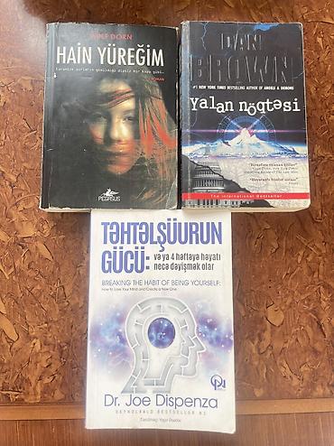Художественная литература: Satılır: 3 kitab dəsti 1) Wulf Dorn – “Hain Yüreğim” (roman, türk — 1
