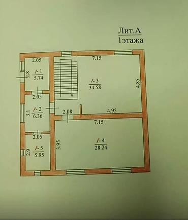 Продажа коттеджей и домов: Продается 2-х уровневый дом в Ж/М Биримдик-Кут, 9-я улица Площадь — 25