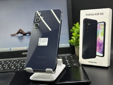 шаран галакси: Samsung Galaxy A35, Б/у, 256 ГБ, цвет - Синий, 2 SIM