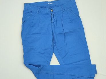 błękitne bluzki damskie: Spodnie materiałowe, Terranova, S, stan - Dobry
