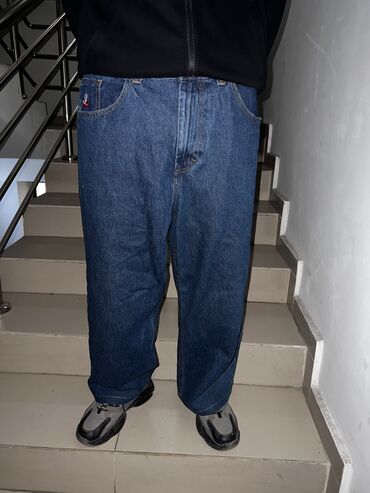 джинсы с мотней мужские: Джинсы M (EU 38), цвет - Синий