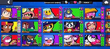 Другие игры и приставки: Аккаунт Brawl Stars с полным набором 107 из 107 бойцов. Основные — 4