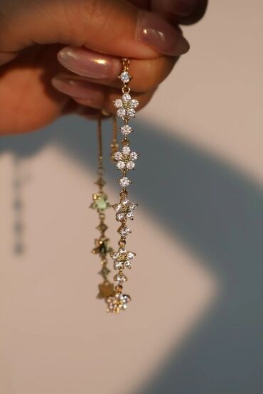 Bilərziklər: Zərif qadın bəzək dəsti və bilərziklər - Qızılı zəncirli, oval — 6