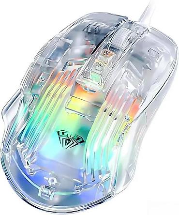Kompjuterski miševi: Prozirni RGB gejmerski miš – žičani - Telo od providne plastike sa — 2