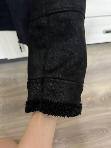 шерпа: Мужская куртка, M, Zara, Б/у, цвет - Черный, Самовывоз — 5