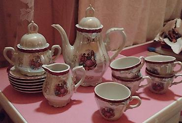 Çay dəsti, rəng - Ağ, Farfor