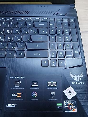 ASUS: ASUS TUF Gaming noutbuk. GTX 1650 16 RAM 512 SSD xüsusiyyətlər qeyd — 2