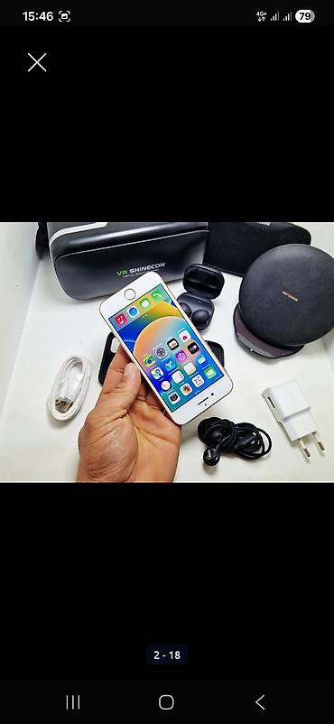 Apple iPhone: IPhone 8, Б/у, 256 ГБ, Золотой, Наушники, 100 % — 5