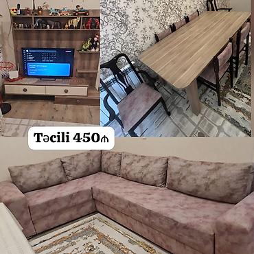 stullar ev ucun: İşlənmiş, TV altlığı, Masa və oturacaqlar, Divan, Kredit yoxdur — 1