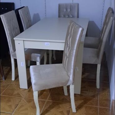 Masa və oturacaq dəstləri: Qonaq otağı üçün, Yeni, Açılan, Dördbucaq masa, 6 stul -da lalafo.az — 15 Masa və oturacaq dəstləri: Qonaq otağı üçün, Yeni, Açılan, Dördbucaq masa, 6 stul — 15