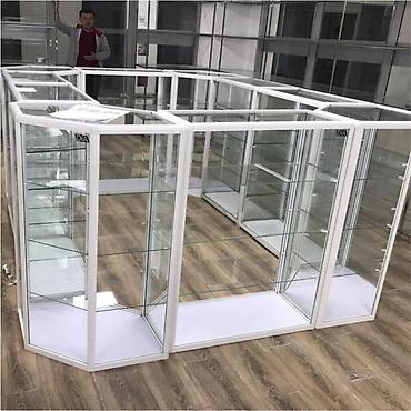 Витрины: Витрина торговая из профиля и стекла, Акция, прилавки, для магазина — 10