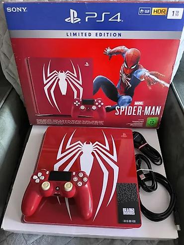 PS4 (Sony Playstation 4): Sony Playstation Slim poslednje generacije CUH-2216**Spider Man — 2