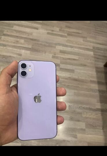 Apple iPhone: IPhone 11, 64 GB, Deep Purple, Zəmanət, Simsiz şarj, Face ID