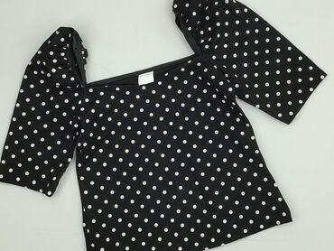 bluzka z kwiatem 3d hm: H&M, Women's blouse, size XS