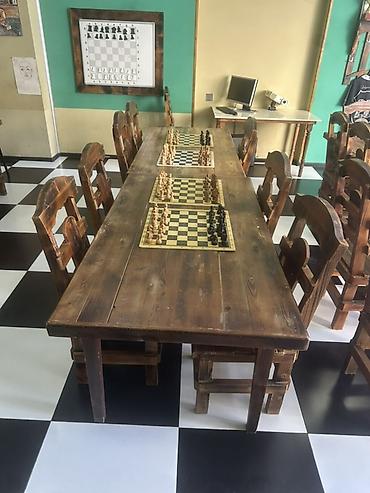 Masa və oturacaq dəstləri: Açılmayan, Dördbucaq masa — 6