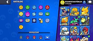 pearl: Brawl Stars hesabı – zəngin kolleksiya və kosmetiklər Xüsusiyyətlər — 2