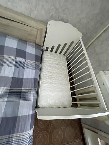 сваровски: Детская кроватка с матрасом - Классическая белая кроватка из — 1