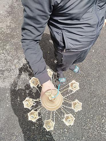 plastik yumurta: Çılçıraq, 8 lampa, Metal — 1
