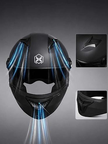 vucke: Moto kaciga – Full Face | Aerodinamičan dizajn | Ventilacija | Vizir — 1