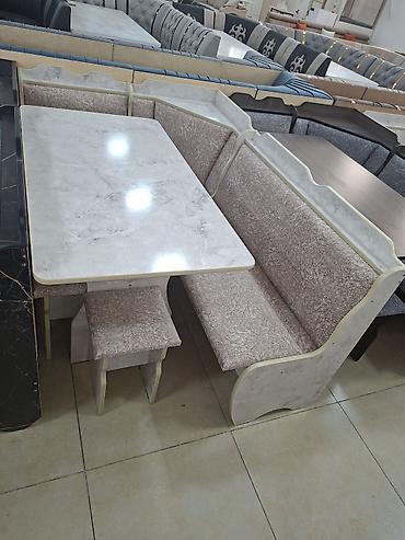 table study: Кухонный стол и стул, Новый, Бесплатная доставка, цвет - Бежевый — 2