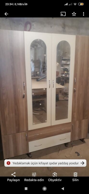 Dolablar: Yeni, Açılan, 4 qapılı Düz dolab, Qarderob, paltar dolabı, Azərbaycan — 19