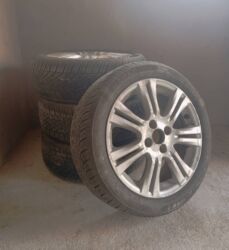 шины шипованные бу: Дисктер R 16 Honda, Комплект, тешиктери - 5, Колдонулган