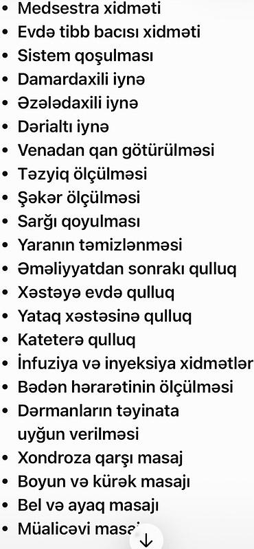 Peşəkar medsestra xidməti ilə sağlamlığınız etibarlı əllərdədir lalafo.az -da Peşəkar medsestra xidməti ilə sağlamlığınız etibarlı əllərdədir