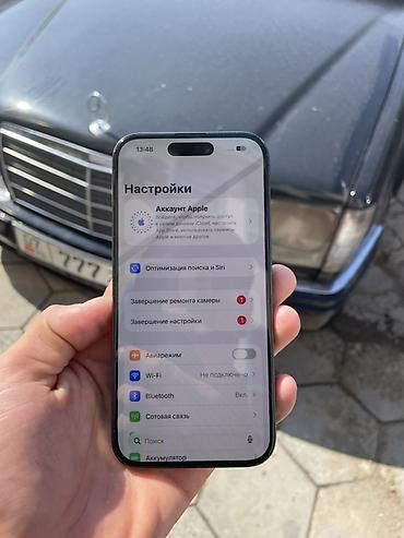 Мобильные телефоны и аксессуары: IPhone 15 Pro, Б/у, 256 ГБ, Black Titanium, 79 % — 6
