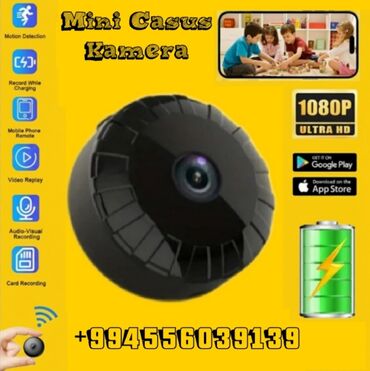 Videomüşahidə: Mini Casus Kamera Full HD 1080p mini casus kamera gecə versiyası — 1