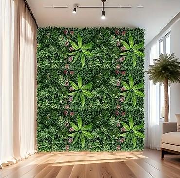 Süni güllər: 🪴 Green Line 50×50 Dekor Panelləri – Zövqlü Məkanlar Üçün Mükəmməl — 7