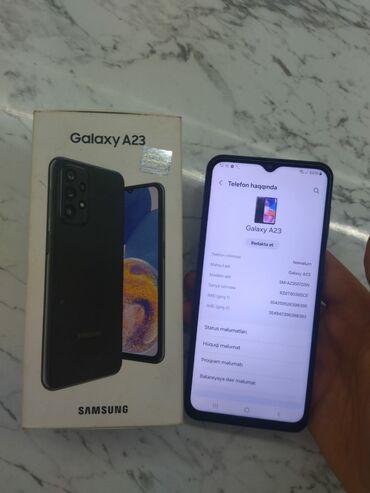 Samsung: Samsung Galaxy A23 5G, 128 ГБ, цвет - Серый, Кнопочный, Сенсорный, Отпечаток пальца