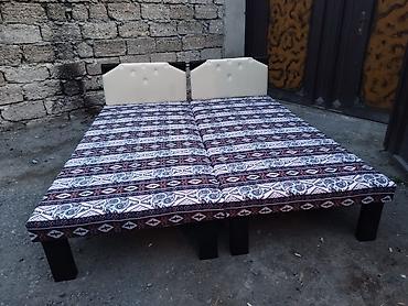 taxt dosəyi: 1 nəfərlik çarpayılar 60manat. 2 nəfərlik taxt 110manat — 3