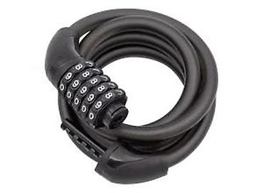 Dodaci za bicikl: Katanac za bicikl sa šifrom – 5-cifarski - Sigurnosni spiralni kabl — 6