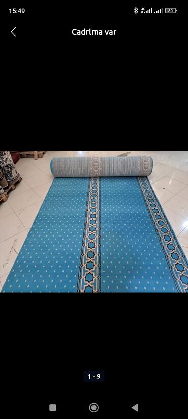 Kovrolin: Məscid üçün Kovrolinlər. Materiala gorə qiymətlər fərqlidir. Çeşidləri — 8