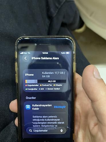 fake tel: IPhone SE 2020, 64 GB, Ağ, Barmaq izi — 6