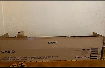 pianolar: Məhsul: Casio CDP-S110 BK rəqəmsal piano + dekorativ şüşə vaza Casio — 2