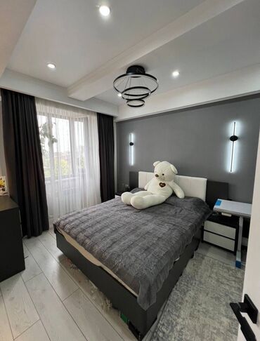 сдается квартира аламедин 1 рынок чынар: 3 комнаты, 75 м², Элитка, 4 этаж, Дизайнерский ремонт