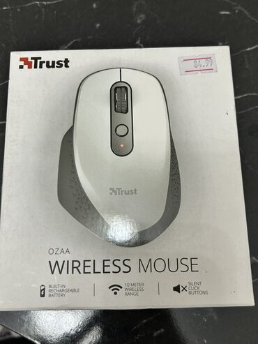 Klaviaturalar: Trust OZAA Wireless Mouse - Simsiz qoşulma: 10 metrədək sabit əlaqə -