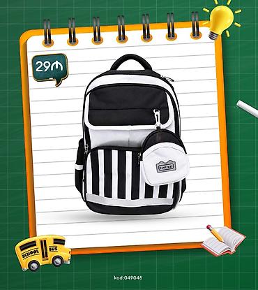 mekteb çanta: 🎒MƏKTƏBLİ ÇANTALARI 1. Minimalist Müasir Çanta (Kod: 048567) ❌İlkin — 7