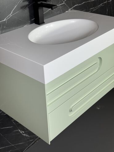 Тумбы для ванны: Тумба для ванны, Новый, С раковиной, МДФ, Бесплатная доставка, цвет - Коричневый — 24