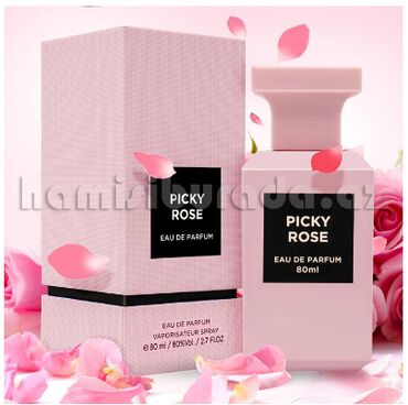 genis qadin salvarlari: Ətir Picky Rose Fragrance World 80ml İstehsal:U.A.E. Orijinal