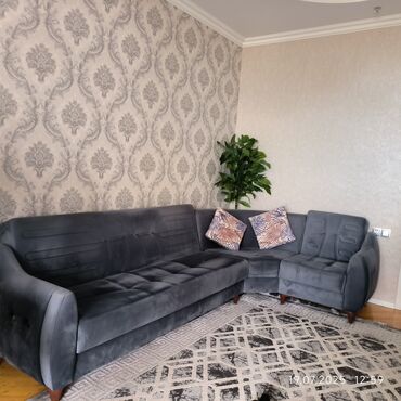 Divanlar: Künc divan, İşlənmiş, Açılan, Bazalı, Vеlur parça, Çatdırılma yoxdur — 9