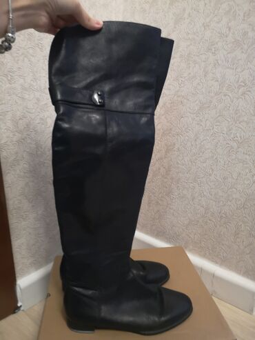 Сапоги: Сапоги, 36, Francesco Donni, Б/у, цвет - Черный, Самовывоз at lalafo.kg — 2 Сапоги: Сапоги, 36, Francesco Donni, Б/у, цвет - Черный, Самовывоз — 2