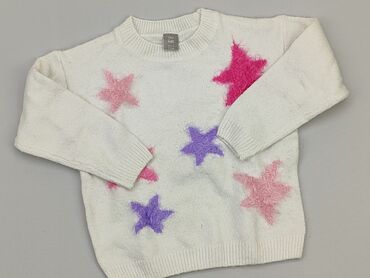 sweterek biały 152: Sweterek, Little kids, 4-5 lat, 104-110 cm, stan - Dobry