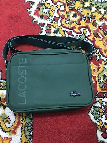 Сумка через плечо Lacoste, зелёного цвета. - Формат: компактная